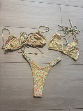 Kulani Kinis Floral Multicolor Bikini Set